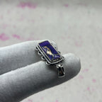 Purple Mohave Turquoise 925 Sterling Silver Handmade Pendant | Unique Artisan Boho Jewelry