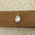 925 Sterling Silver Pearl Pendant – Natural Gemstone Handmade Boho Pendant