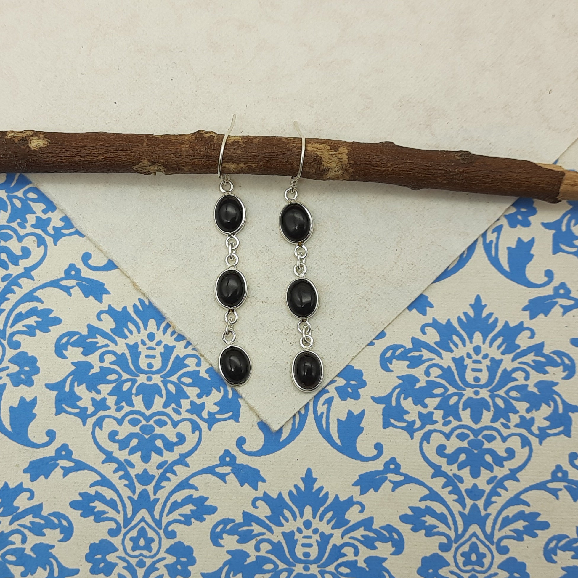 Fine Black Onyx Gemstone Earrings – Minimal Luxury Jewelry