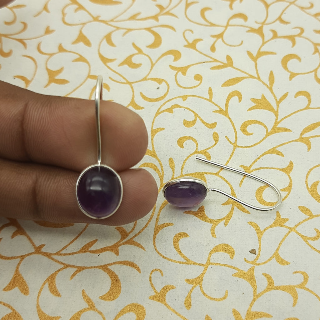 Citrine Dangle Earrings – Handmade 925 Silver Gemstone Jewelry