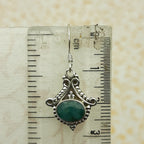 Artisan Emberald Earrings – Oval Stone Jewelry