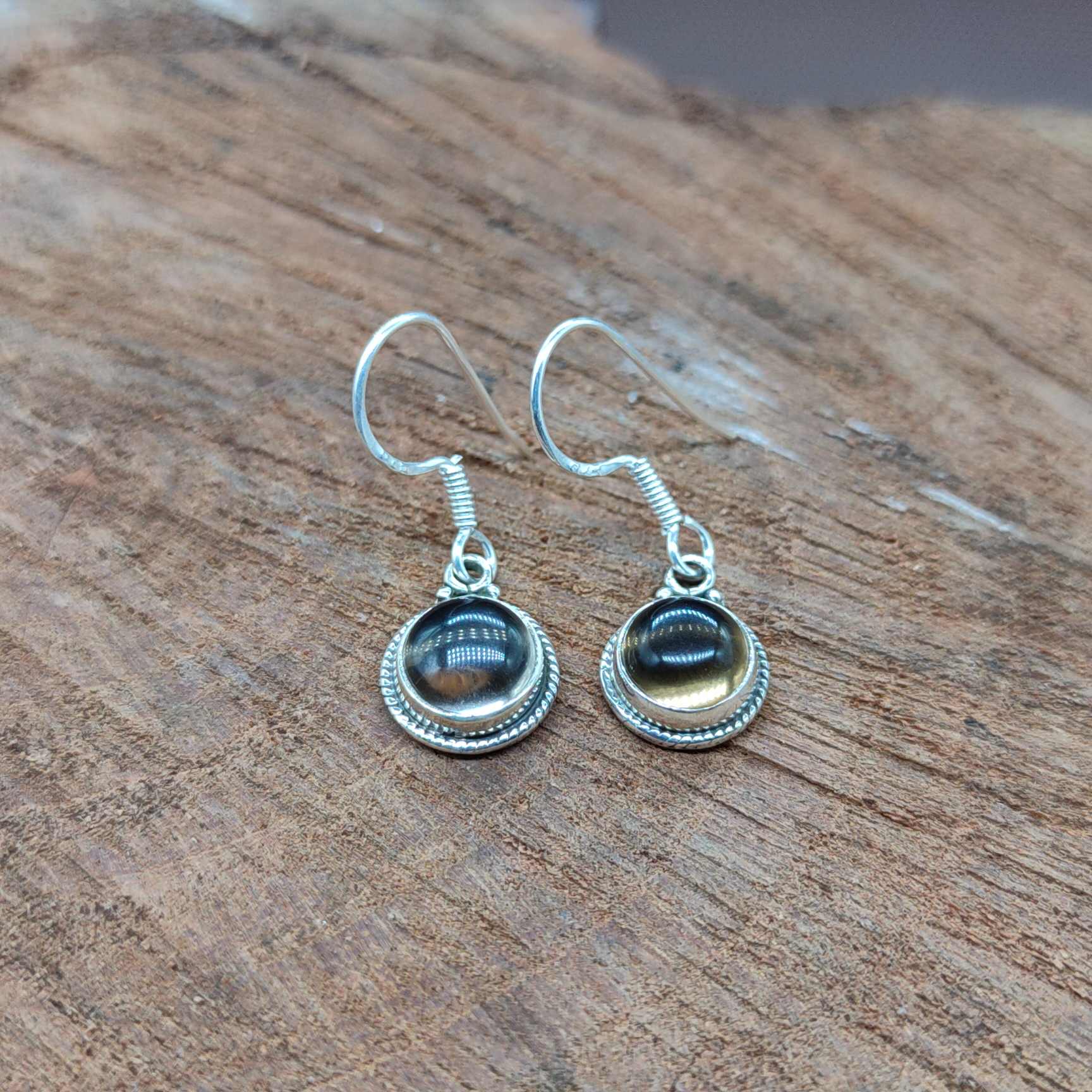925 Sterling Silver Natural Citrine Earrings