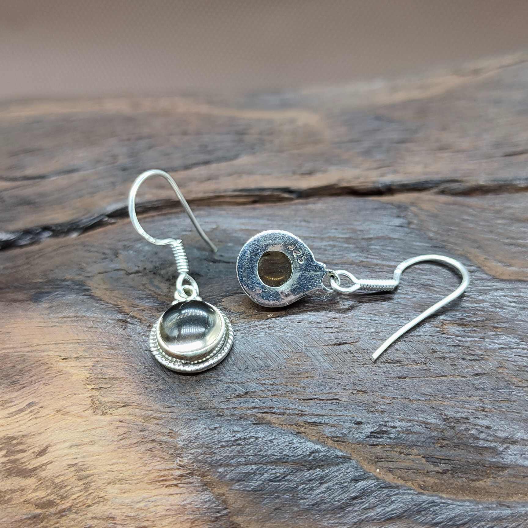 925 Sterling Silver Natural Citrine Earrings