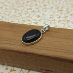 925 Sterling Silver Black Onyx Pendant – Natural Gemstone Nepali Handmade Bohemian Jewelry