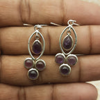 Fine Silver Amethyst  Earrings – Lightweight Handmade Drops