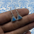 Fine Silver Chalcedony Earrings – Lightweight Handmade Earring