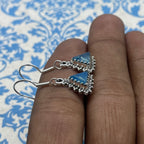 Fine Silver Chalcedony Earrings – Lightweight Handmade Earring
