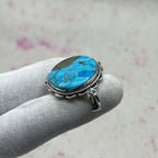 Blue Mohave Turquoise 925 Sterling Silver Handmade Pendant | Handcrafted Ethnic Jewelry