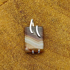 Agate Nepali Bohemian Handmade Silver Pendant