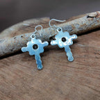 925 Sterling Silver Green Amethyst Earrings