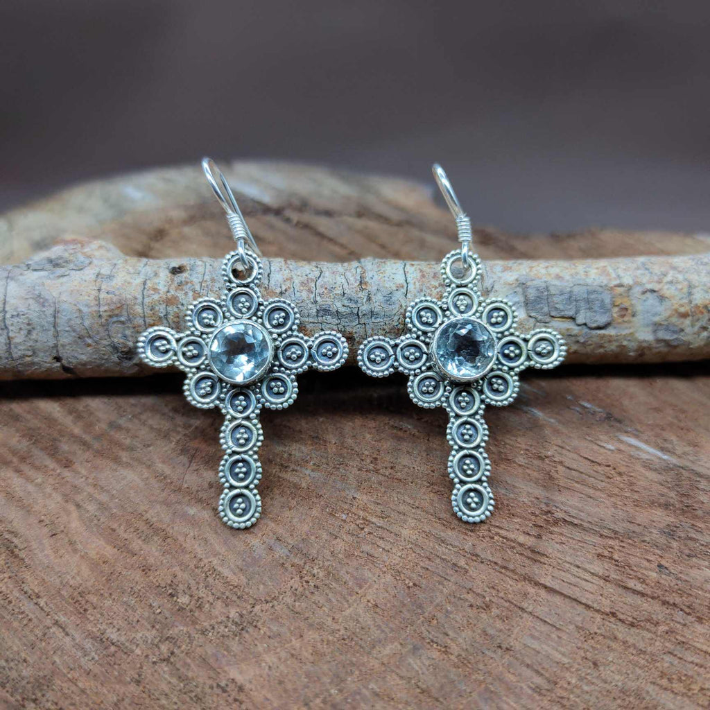 925 Sterling Silver Green Amethyst Earrings
