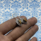 925 Sterling Silver Tiger Eye Gemstone Earrings – Elegant Design