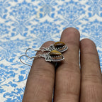 925 Sterling Silver Tiger Eye Gemstone Earrings – Elegant Design