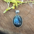 Labradorite Handmade Setting 925 Silver Pendant Ethnic Style