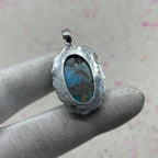 Blue Mohave Turquoise 925 Sterling Silver Handmade Pendant | Classic Boho Pendant