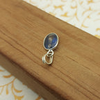 925 Sterling Silver Kyanite Pendant – Natural Faceted Gemstone Bezel Set | Prosperity Crystal Jewelry