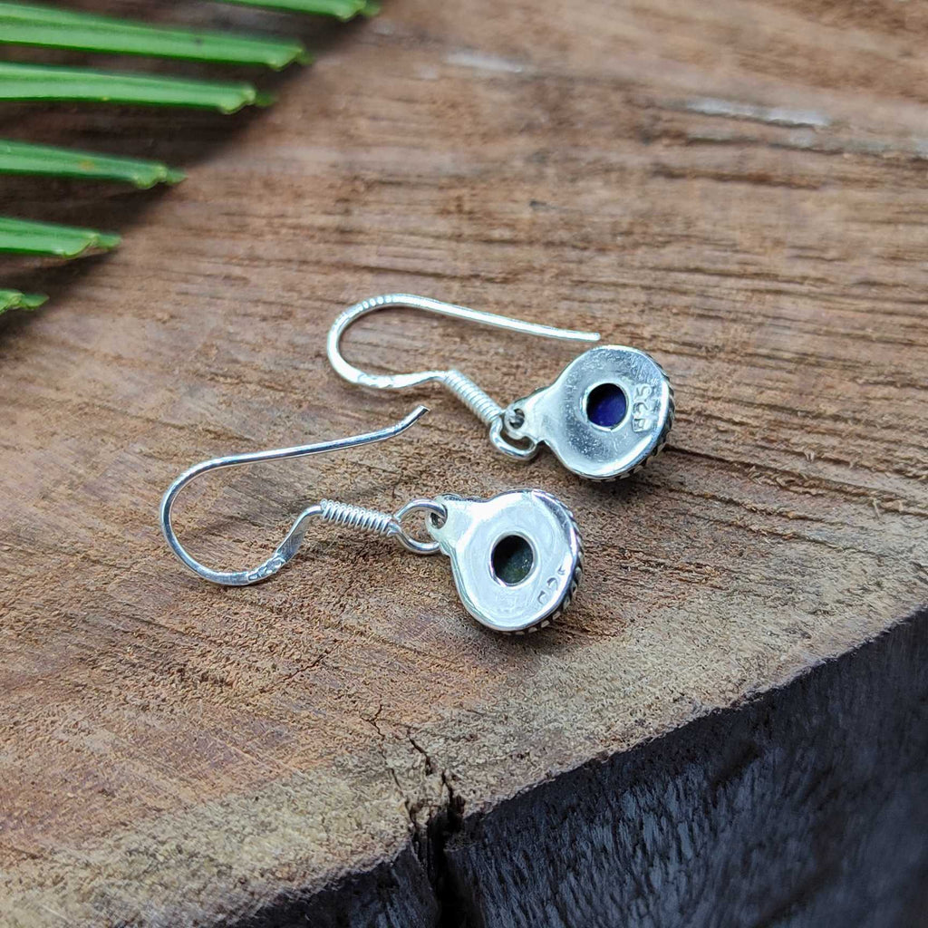 Lapis Lazuli Dangle Earring in 925 Silver