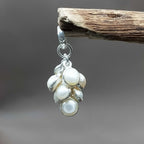 Freshwater Pearl 925 Silver Grape Design Artisan Pendant