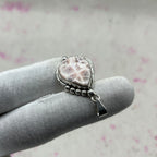 Pink Larimar 925 Sterling Silver Handmade Pendant | Feminine Bohemian Pendant