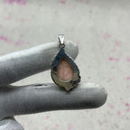 Pink Larimar 925 Sterling Silver Handmade Pendant | Feminine Bohemian Pendant