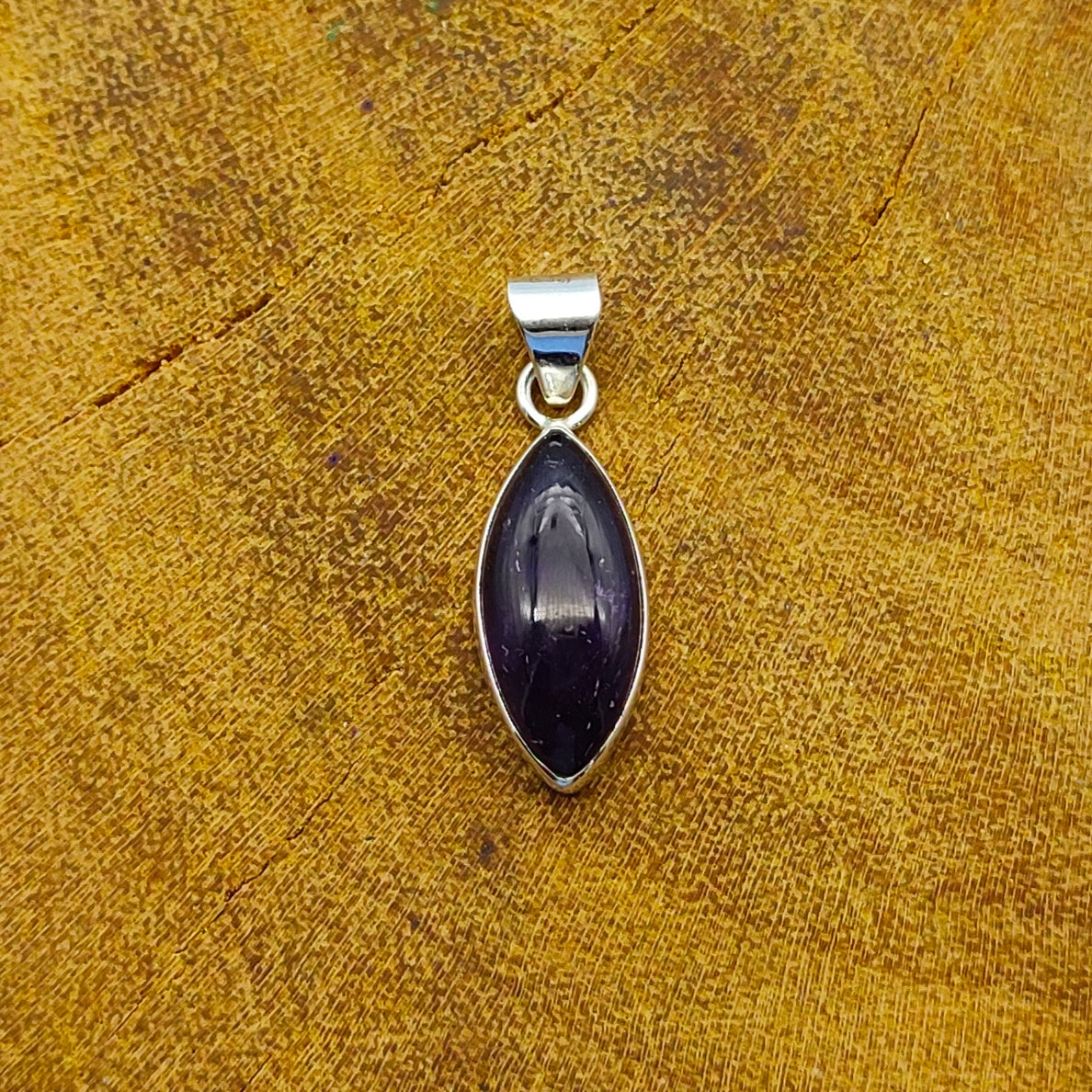 Amethyst Nepali Bohemian Handmade Silver Pendant