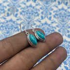 Boho Marquise Shape Turquoise Silver Earrings – Elegant Everyday Wear