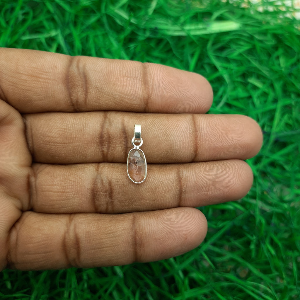 Yellow Tourmaline Faceted Pendant in 925 Sterling Silver – Natural Faceted Gemstone Dainty Luxury Jewelry