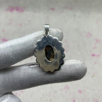 Ammonite Shell 925 Sterling Silver Handmade Pendant | Natural Fossil Jewelry