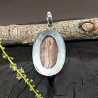 Oval Rhodochrosite 925 Silver Pendant Artisan Necklace Wholesale