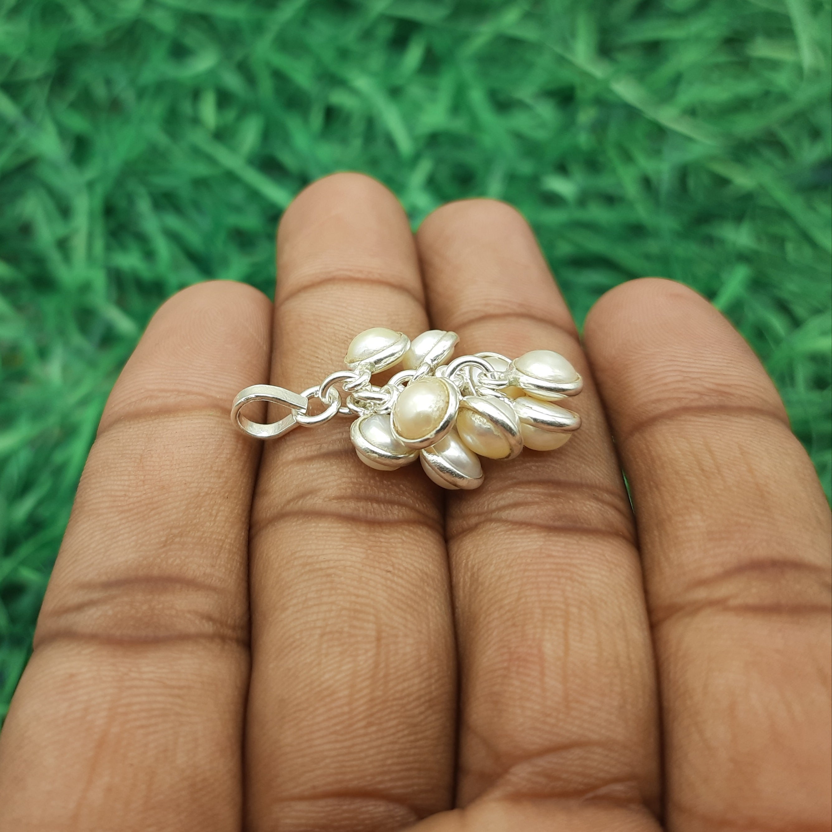 Pearl Pendant in 925 Sterling Silver – Classic Natural Pearl Minimal Elegant Jewelry