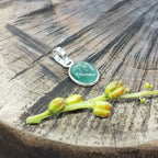 Natural Emerald Bezel 925 Silver Boho Artisan Pendant Handmade