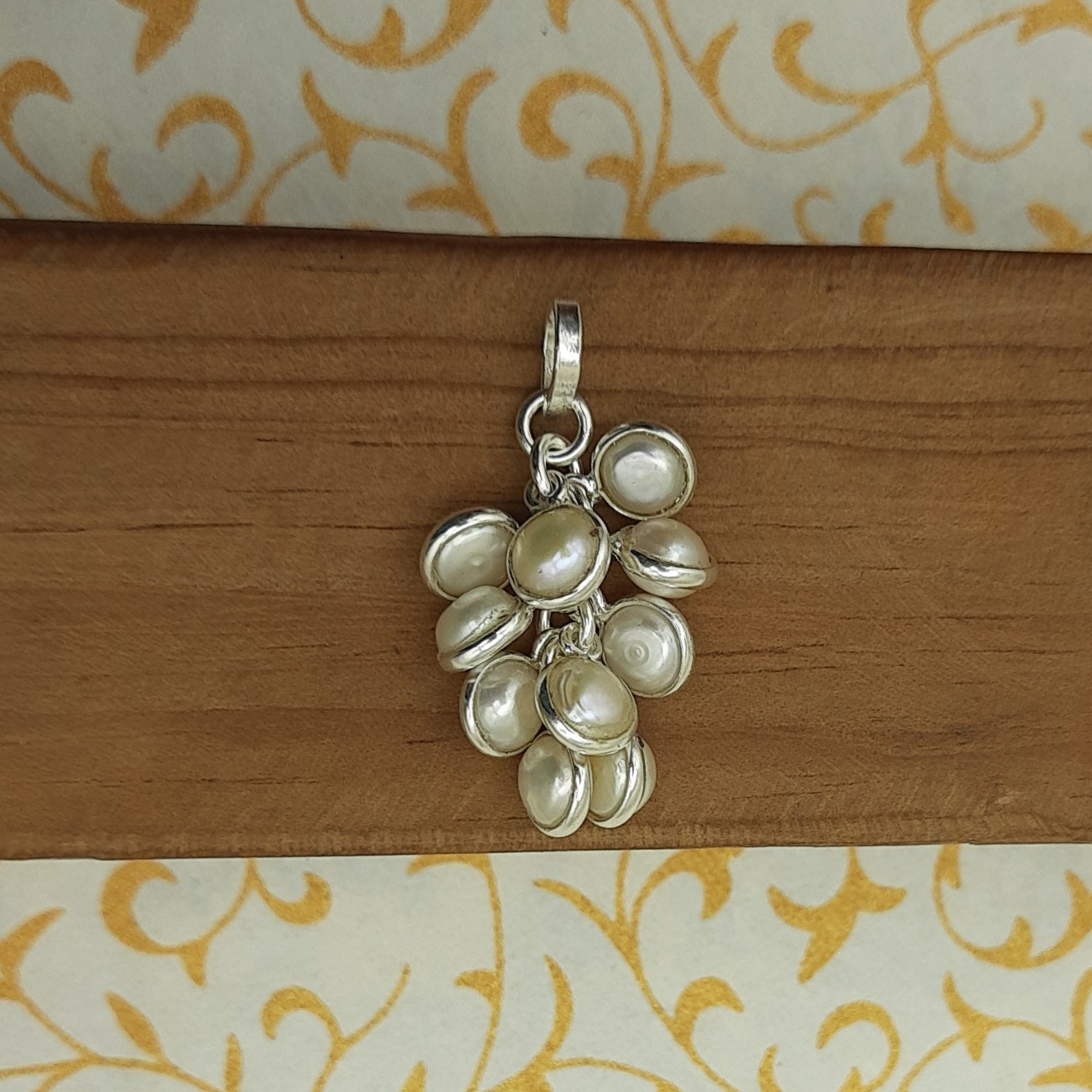 Pearl Pendant in 925 Sterling Silver – Classic Natural Pearl Minimal Elegant Jewelry