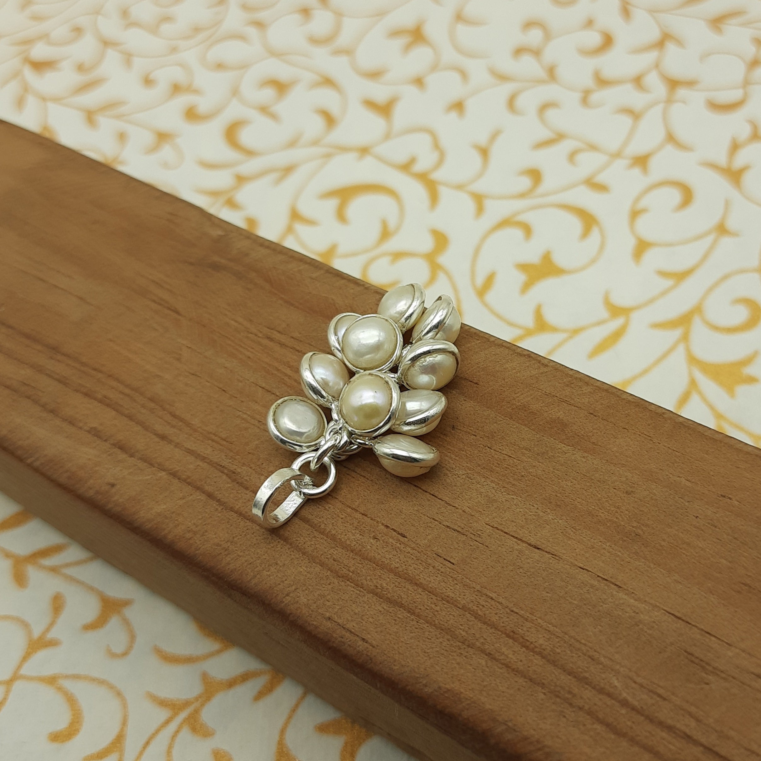 Pearl Pendant in 925 Sterling Silver – Classic Natural Pearl Minimal Elegant Jewelry