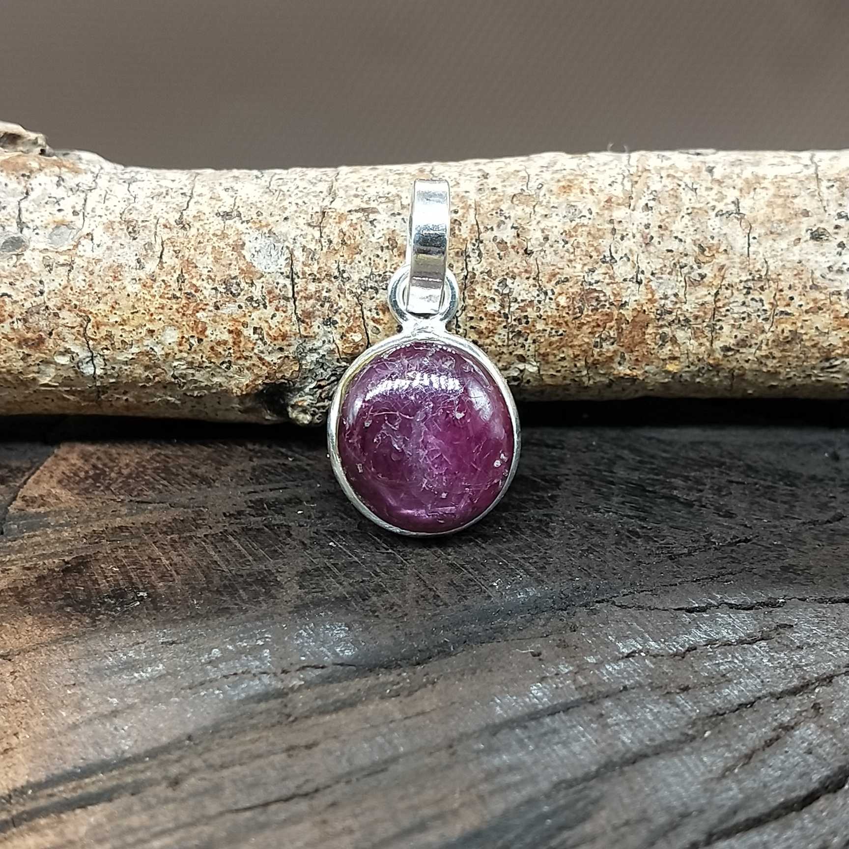 Natural Star Ruby 925 Silver Pendant Custom Wholesale Jewelry