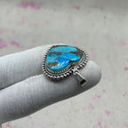 Blue Mohave Turquoise 925 Sterling Silver Handmade Pendant | Vintage Tribal Jewelry