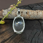 Clear Quartz Faceted 925 Silver Pendant Handmade Fine Jewelry