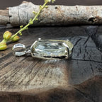 Clear Quartz Faceted 925 Silver Pendant Handmade Fine Jewelry