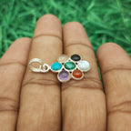 925 Sterling Silver 7 Chakra Pendant – Natural Gemstone Healing Energy Necklace