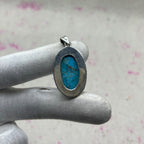 Blue Mohave Turquoise 925 Sterling Silver Handmade Pendant | Ethnic Bohemian Jewelry