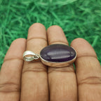 Faceted Amethyst Artisan Pendant in 925 Sterling Silver – Boho Elegance