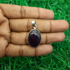 Faceted Amethyst Artisan Pendant in 925 Sterling Silver – Boho Elegance
