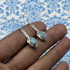 Boho Gemstone Earrings – 925 Silver Artisan Jewelry