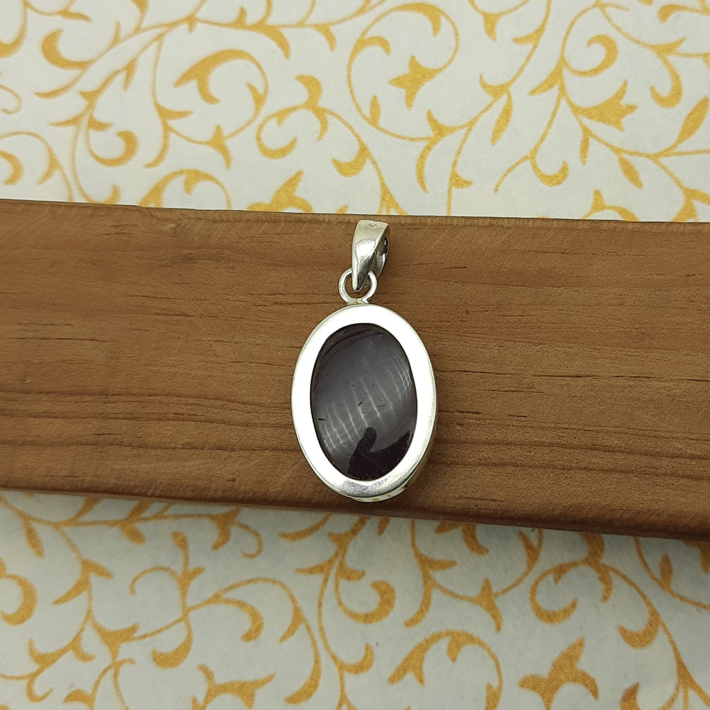 Faceted Amethyst Artisan Pendant in 925 Sterling Silver – Boho Elegance