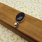Faceted Amethyst Artisan Pendant in 925 Sterling Silver – Boho Elegance