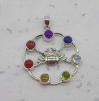 7 Chakra Healing Spiritual Bezel 925 Silver Dainty Necklaces