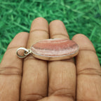 Rhodochrosite Statement Pendant in Solid 925 Sterling Silver – Romantic Boho Charm