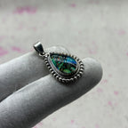 Glass Resin 925 Sterling Silver Handmade Pendant | Modern Artistic Pendant