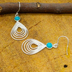 Elegant Turquoise Teardrop Dangle Earrings for Women