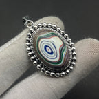 Nepali Fordite 925 Silver Designer Pendant Necklace