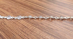 Fine Rose Quartz Oval Gemstone Bezel Bracelet